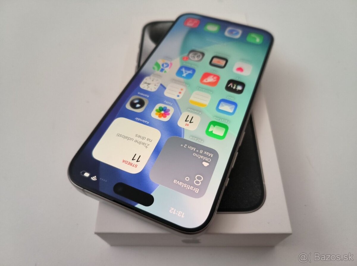 apple iphone 15 PRO MAX 256gb White Titanium 100% Batéria - 3