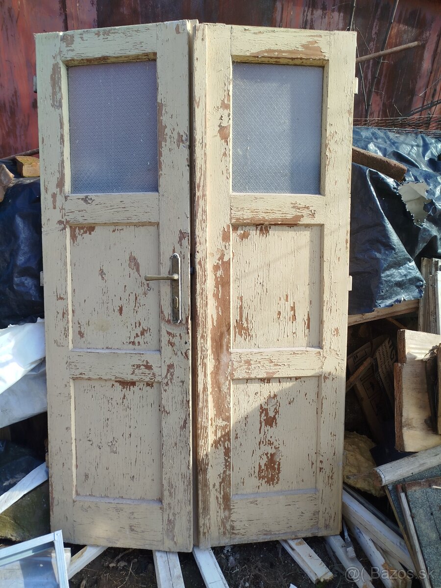 Dvojkridlove drevené dvere - 3