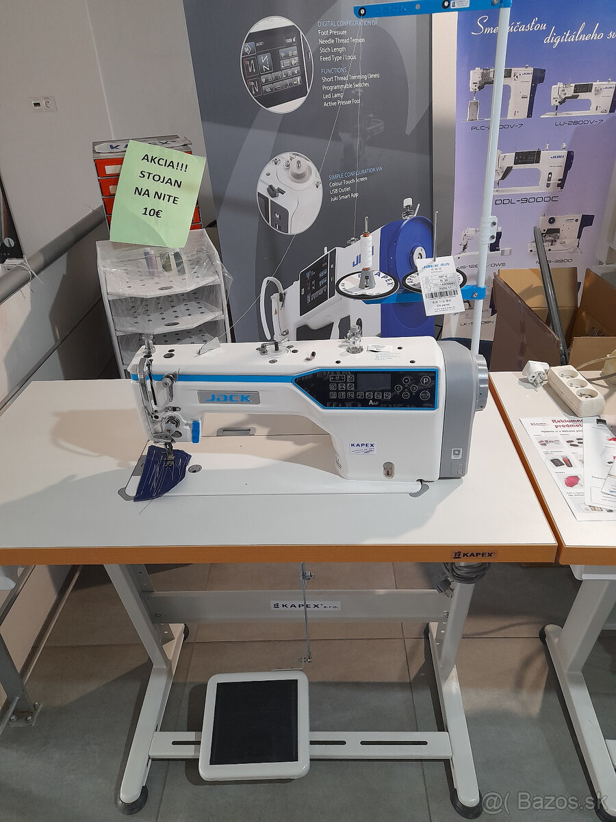 šijací stroj JACK A6F-E dvojité podáv, rameno 30cm - 3