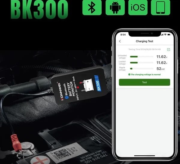 Predám Bluetooth tester Autobaterii Konnwei BK300 - 3