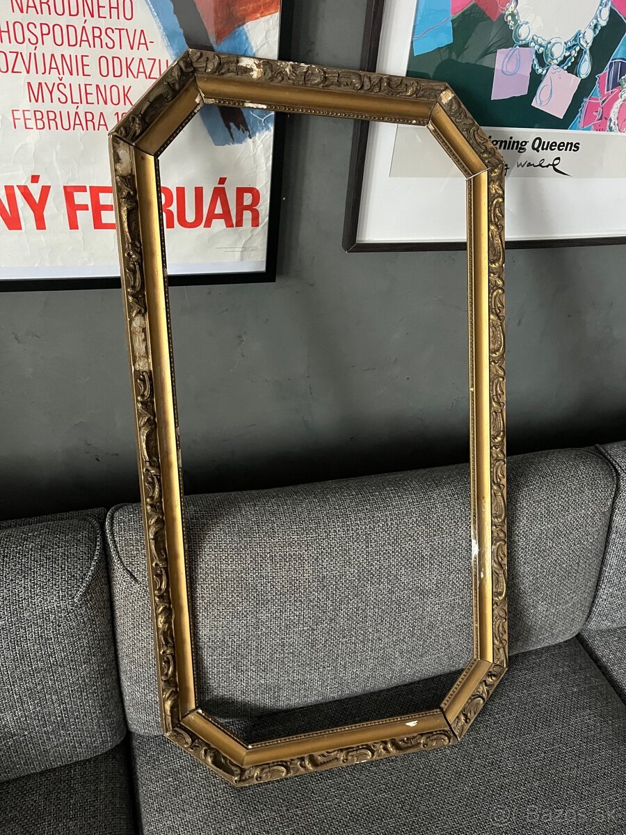 Retro masívny rám na obraz 110X60cm - 3