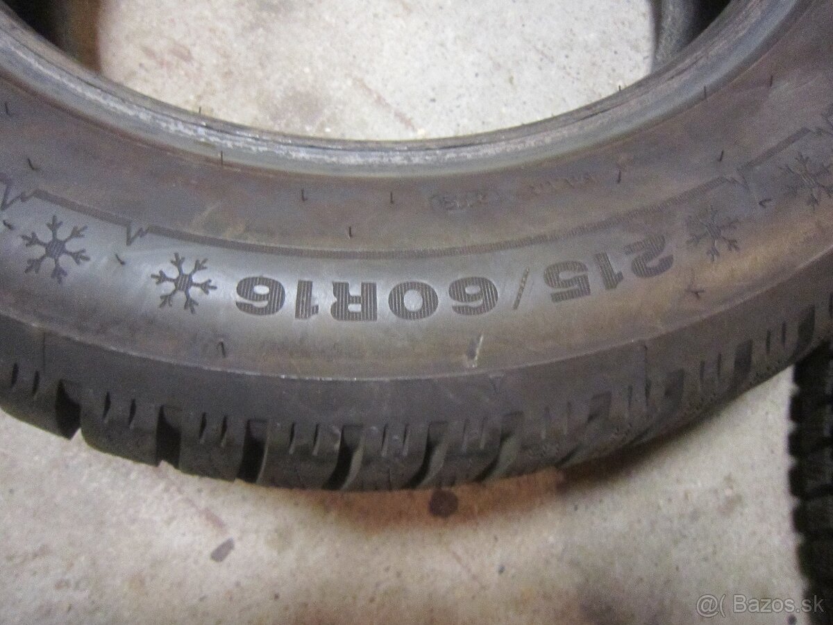 215/60R16 zimne pneu Dunlop 2x a Bridgestone 2x - 3