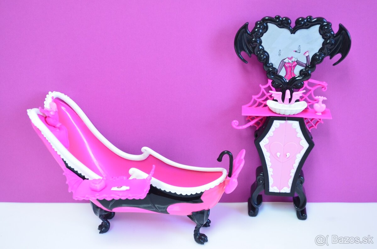 Monster High bábika create, Draculaura kúpeľňa - 3