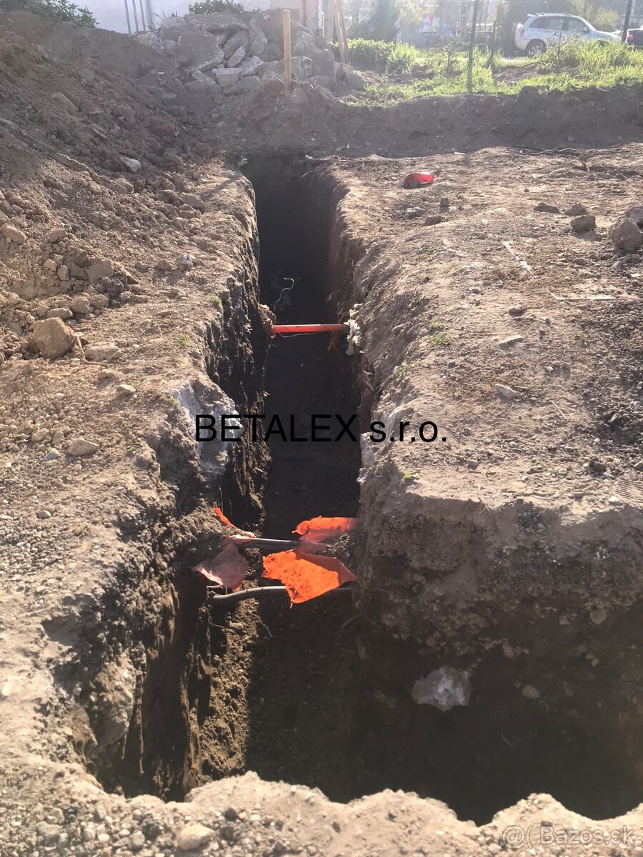 Ručné výkopové práce strojové bager doprava Minibager dovoz - 3