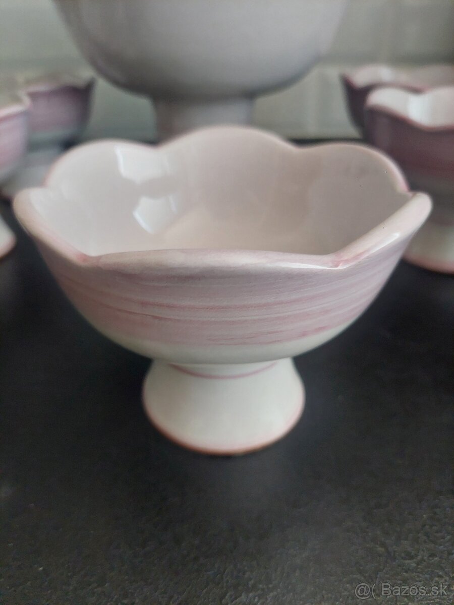 Keramický set - misa + 6 misiek - 3