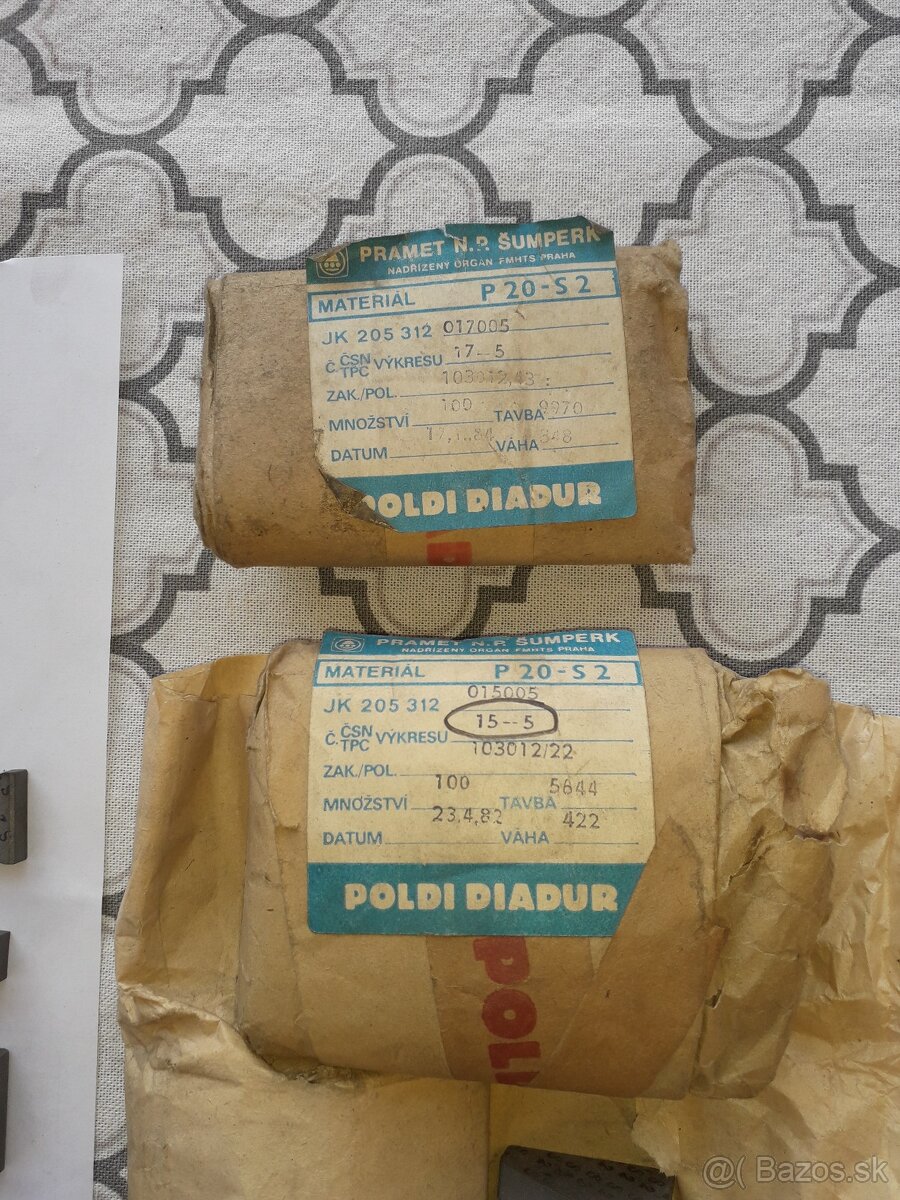 Poldi PRAMET plátky - rôzne typy - 3