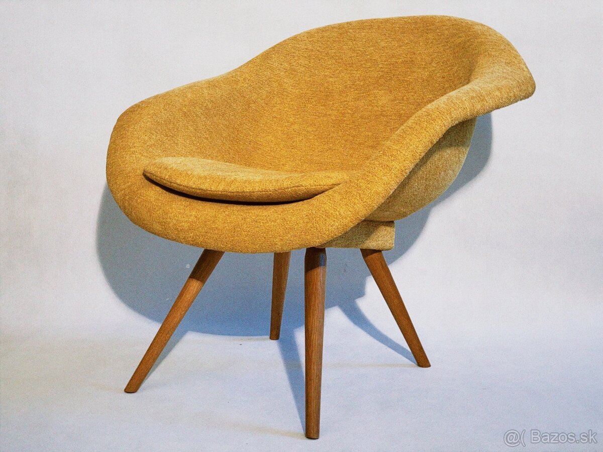 Žlté retro kreslo Miroslav Navrátil - 3