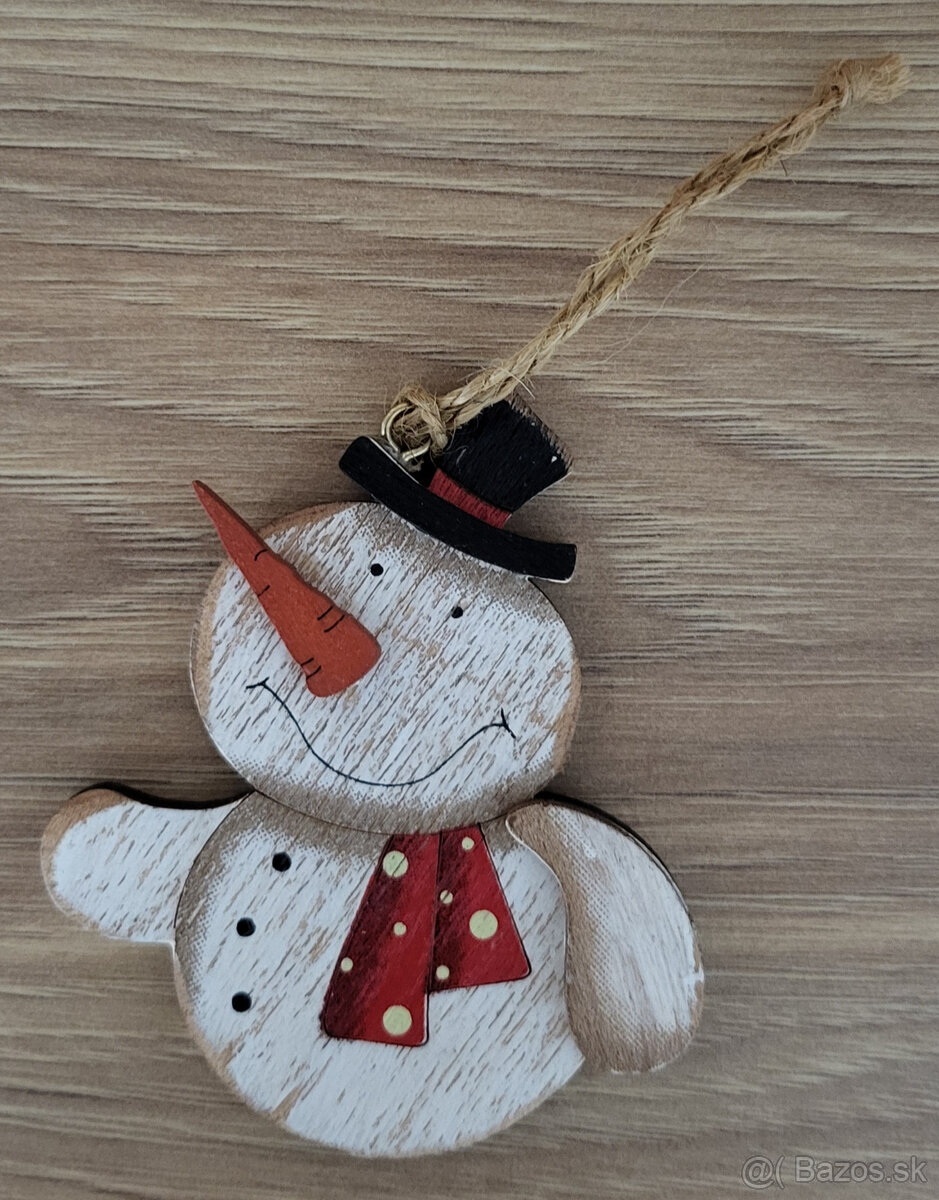 Vianočné drevené ozdoby: 1 ks / 1,50 € - 3