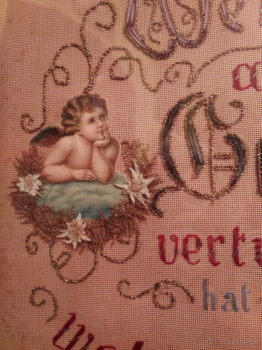 PREDÁM NÁDHERNE VYŠÍVANÝ OBRAZ POZEHNANIA DO DOMU - 3