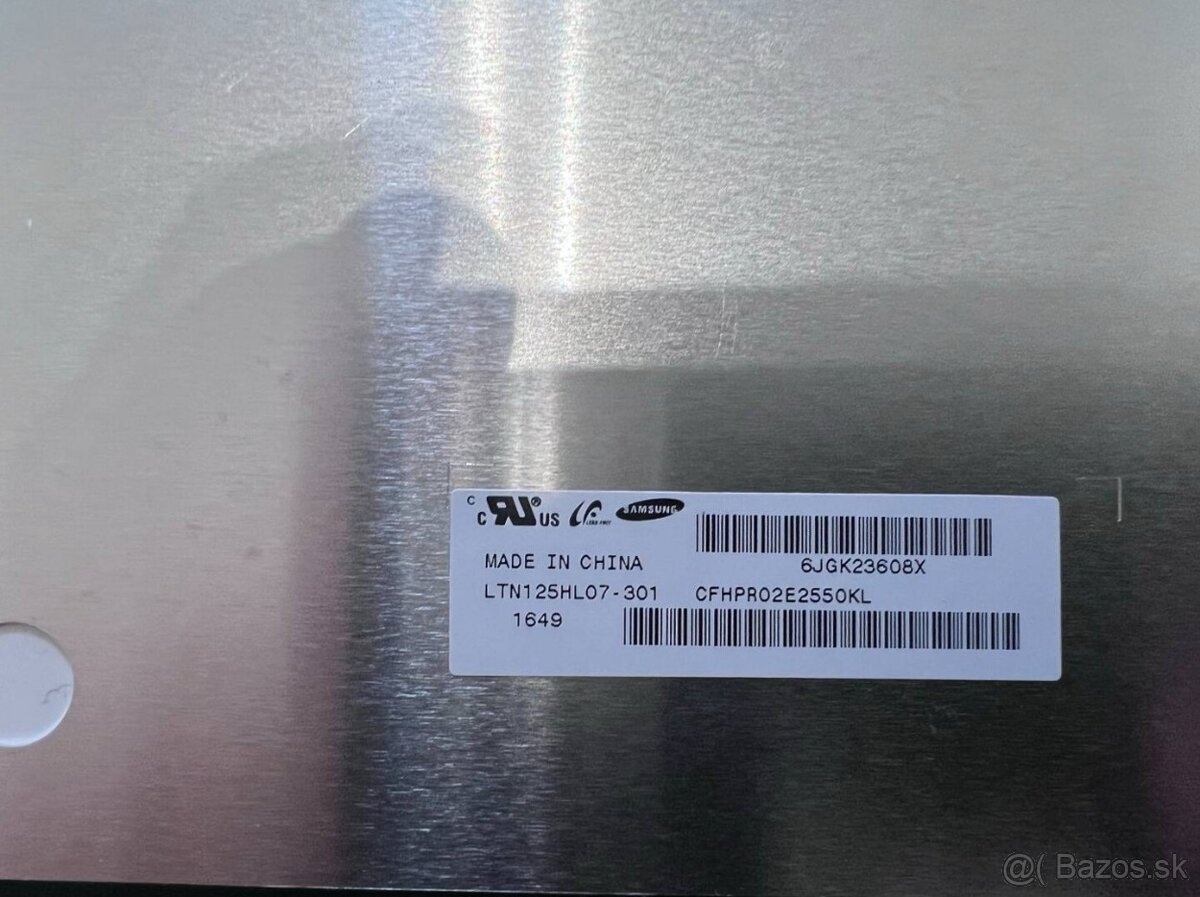 Predám obrazovku do notebooku 12,5"LED SLIM display 30pin - 3