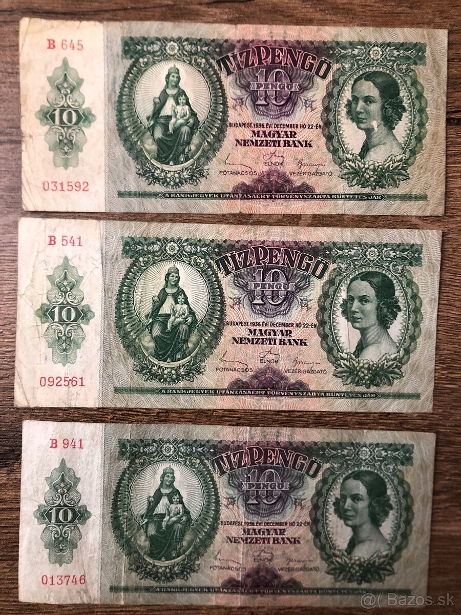 Bankovky MAGYAR (stare) - 3