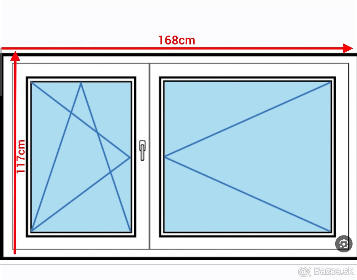 Použite okno zlatý dub-biele - 3
