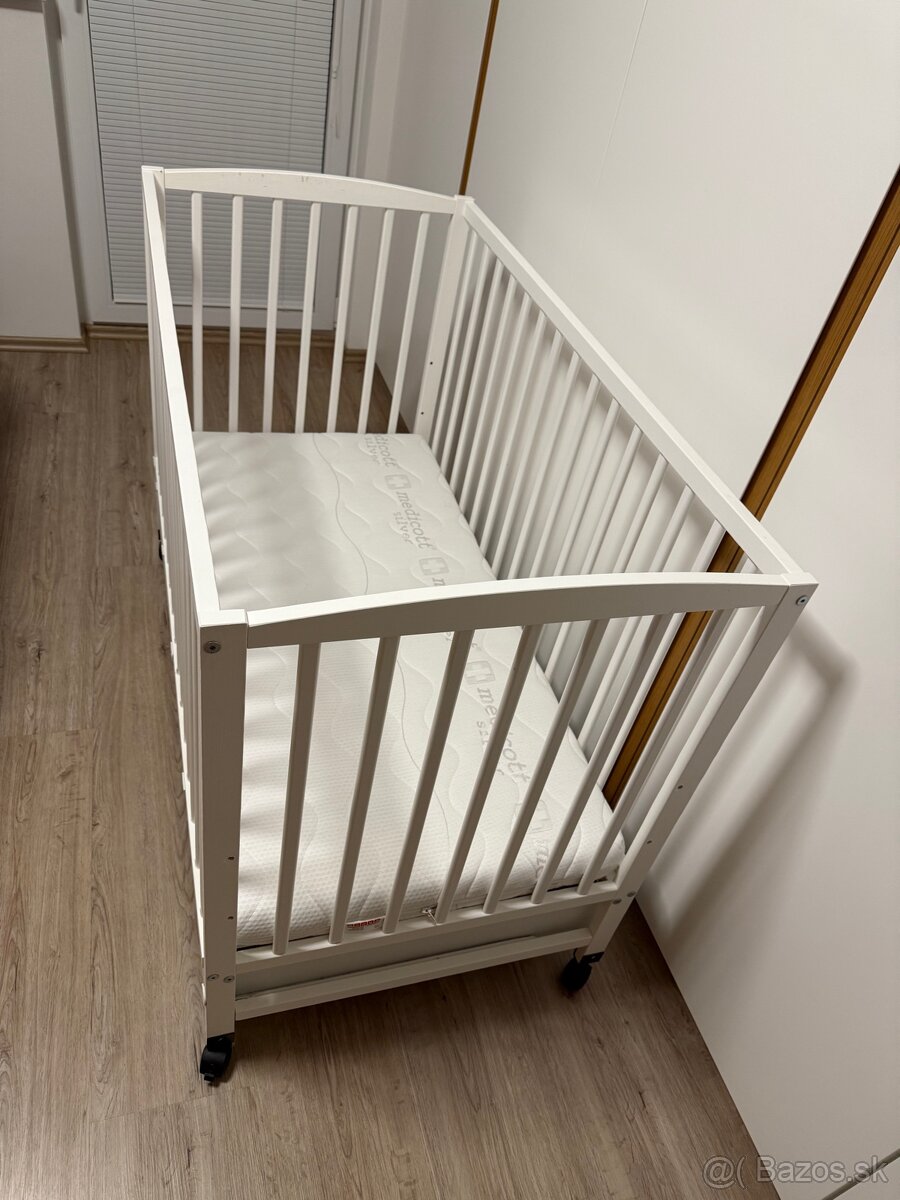 DETSKÁ BIELA POSTIEĽKA SO ZÁSUVKOU + MATRAC SEGUM - 3