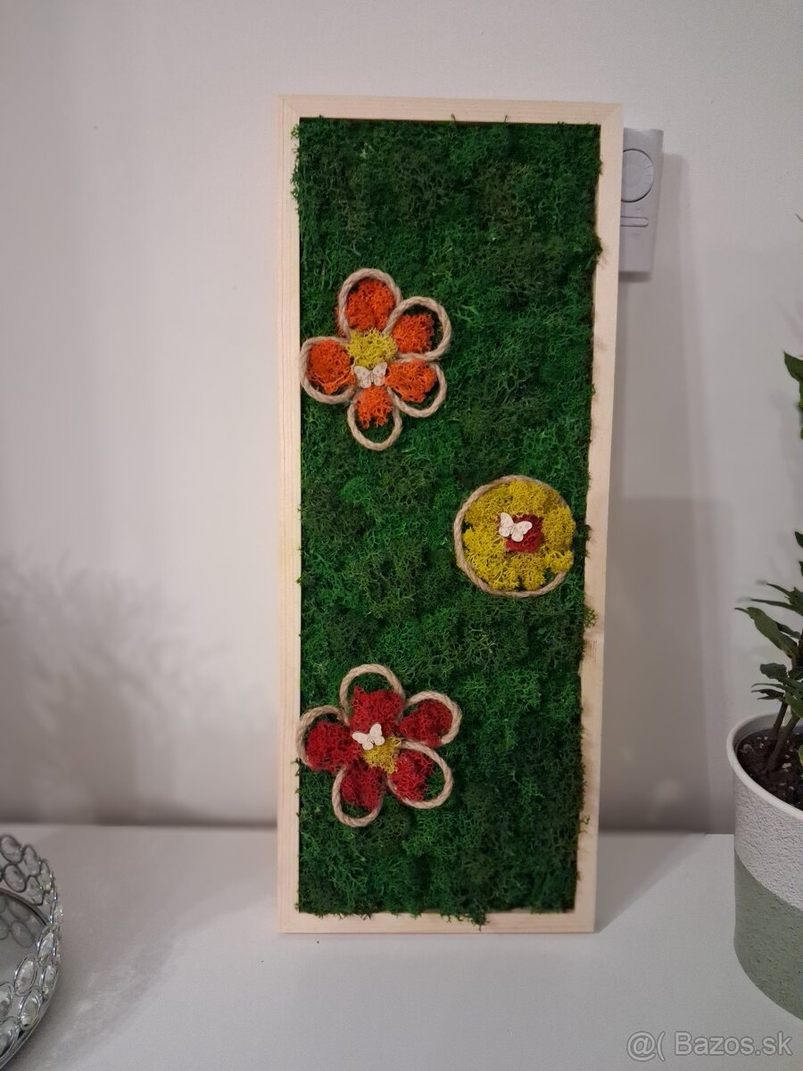 Machový obraz Kvety - 3