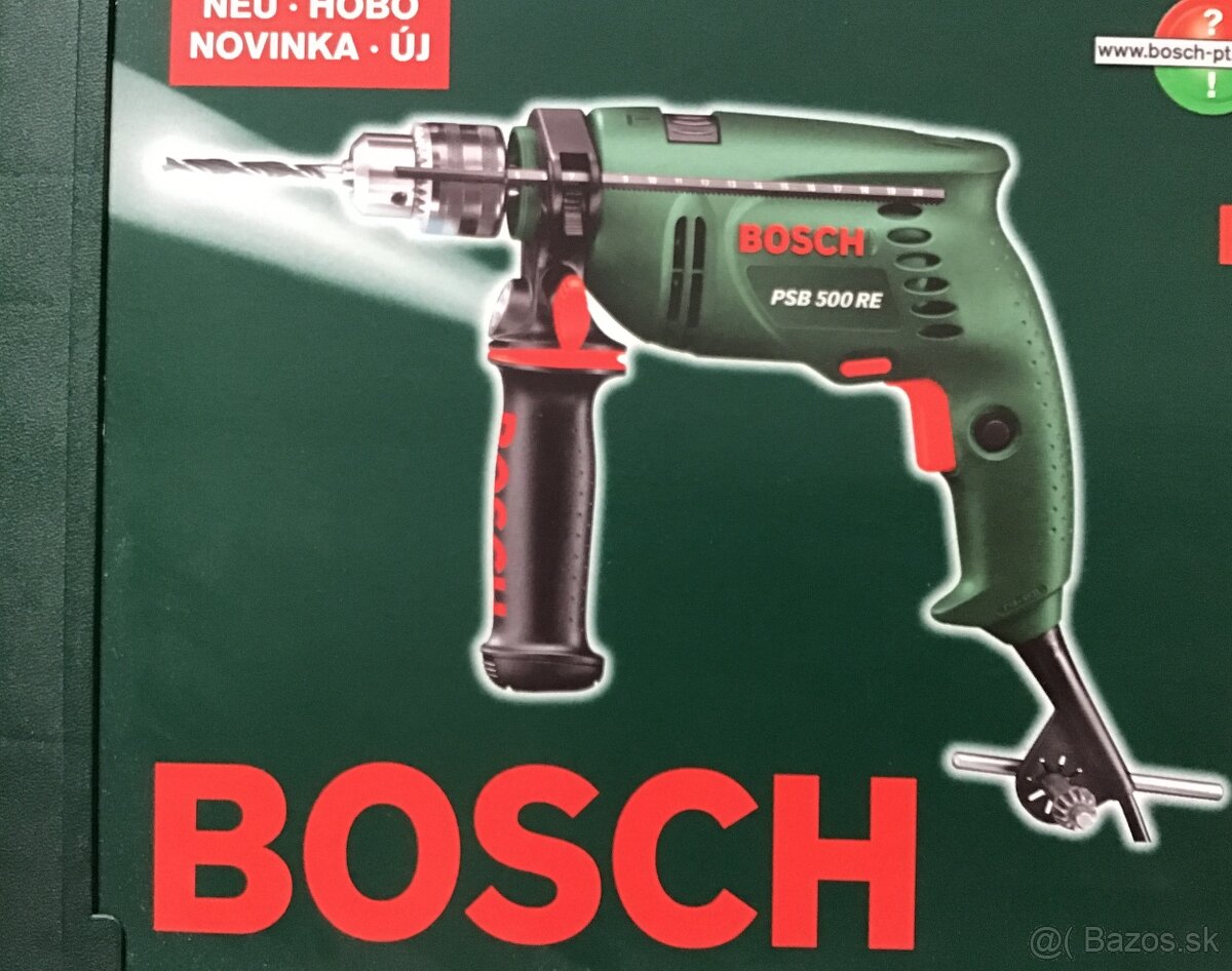 Príklepová vŕtačka Bosch PSB 500 RE - TOP stav - 3