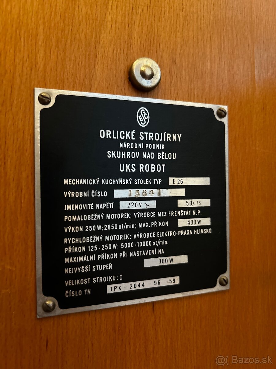 RETRO kuchynský robot SUPER ROBOT E26 + príslušenstvo - 3