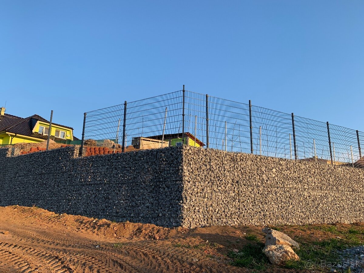 GABIONY, gabionové ploty a oporné múry na kľúč. - 3