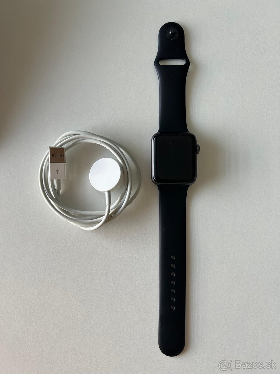 Apple watch 3 42mm (baterka 90%) + kábel, krabica - 3
