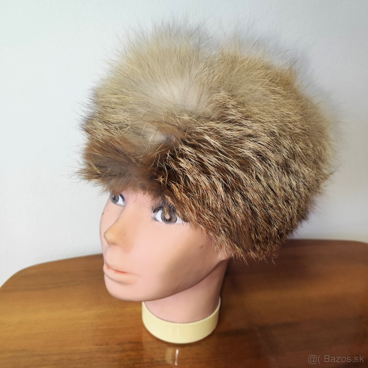 Dámska zimná kožušinová hnedá čiapka - 3