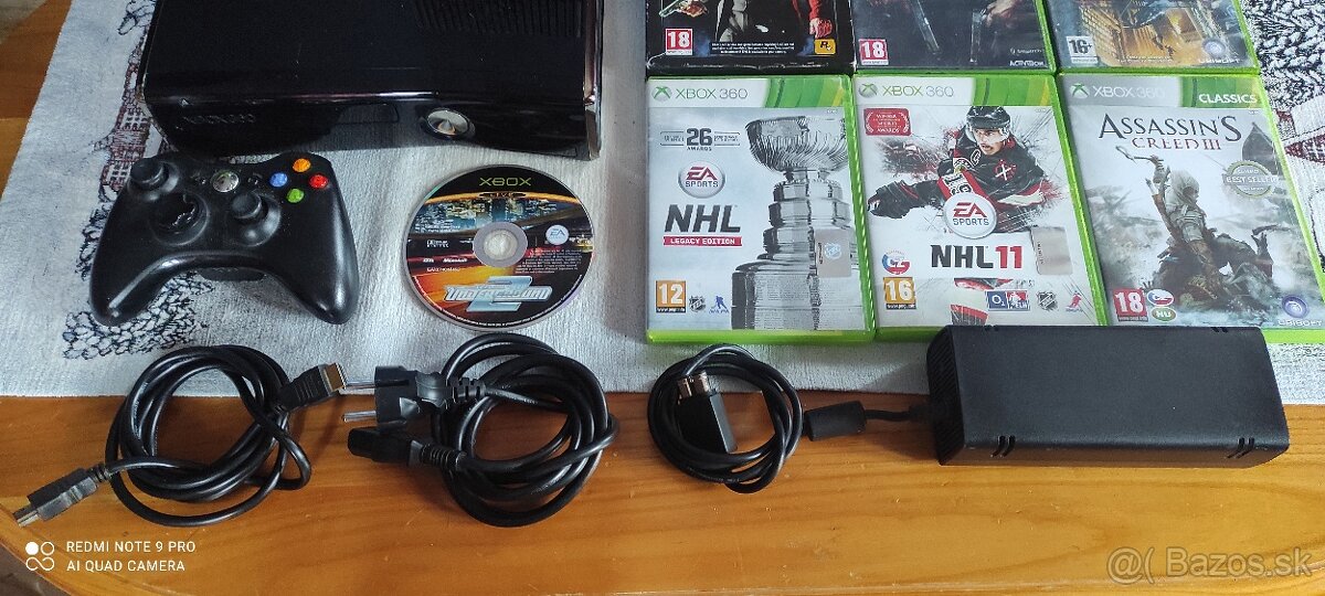 Xbox 360 slim 250gb+hry - 3