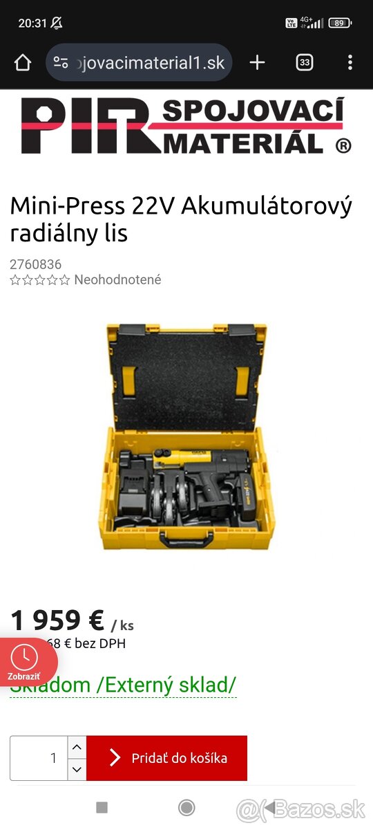 Lisovačka Rems mini Aku-Press 22V - 3