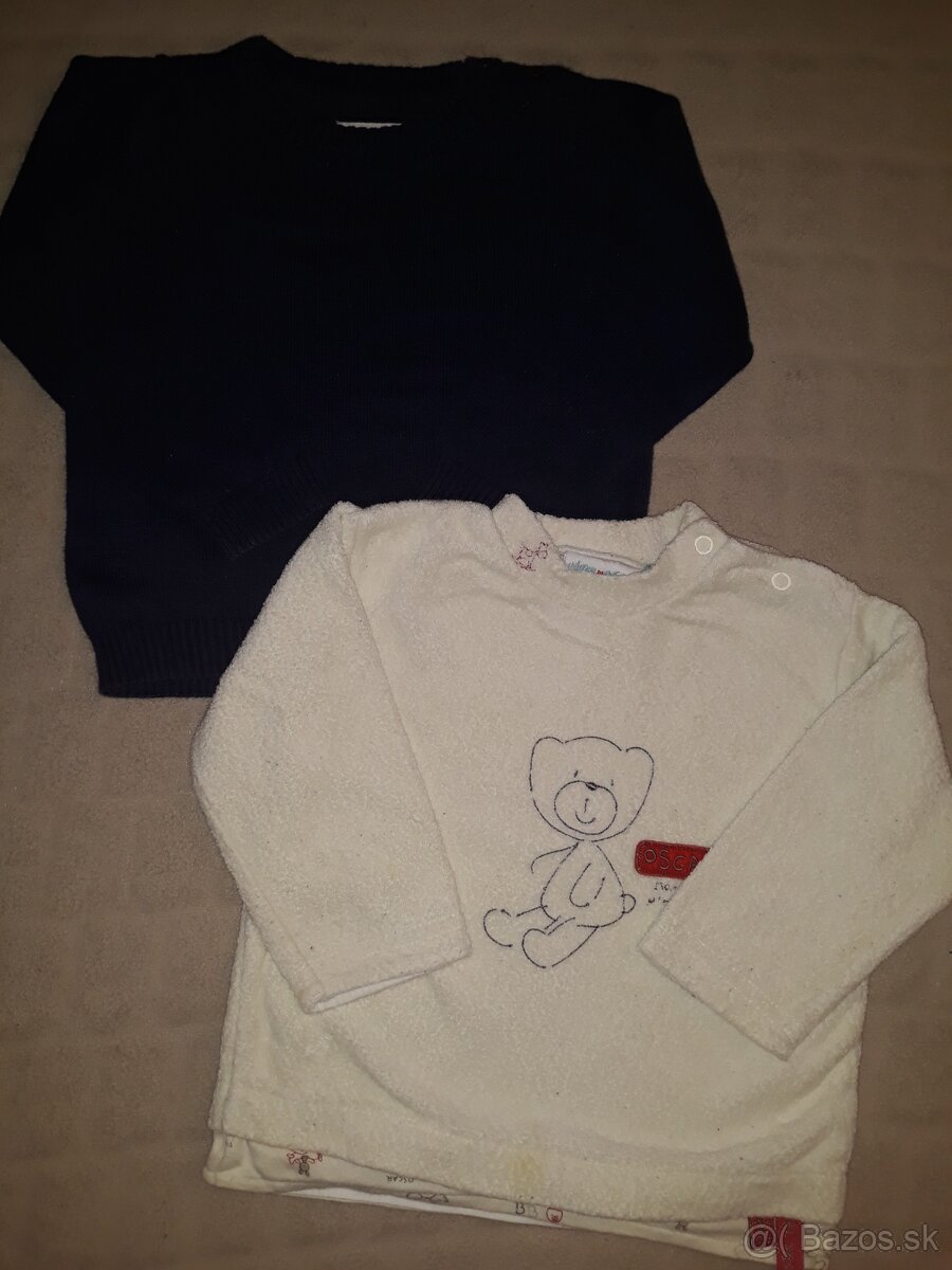 Tričká a svetre v.80 - 7 ks - 3