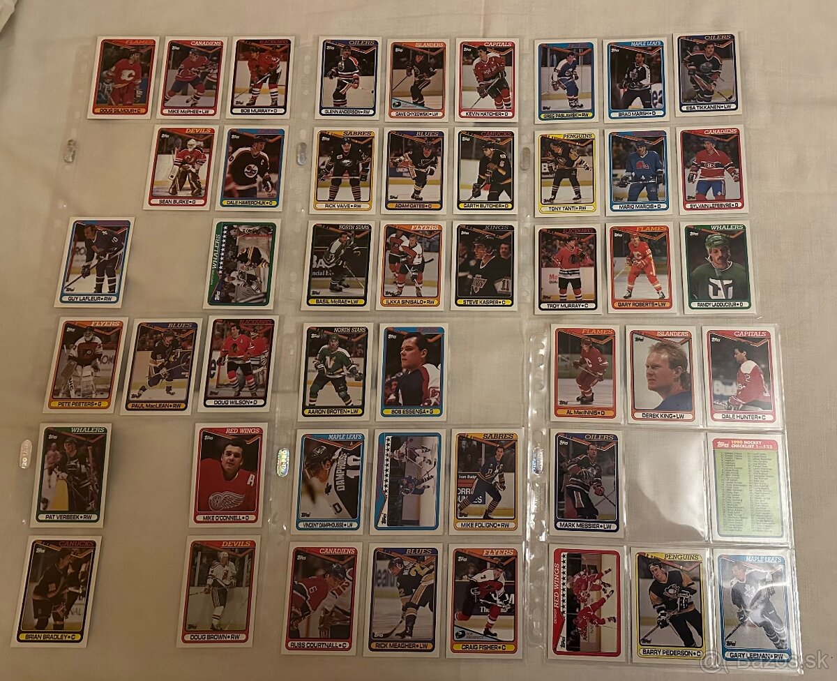 Predám hokejové kartičky Topps 1990-91 - 3