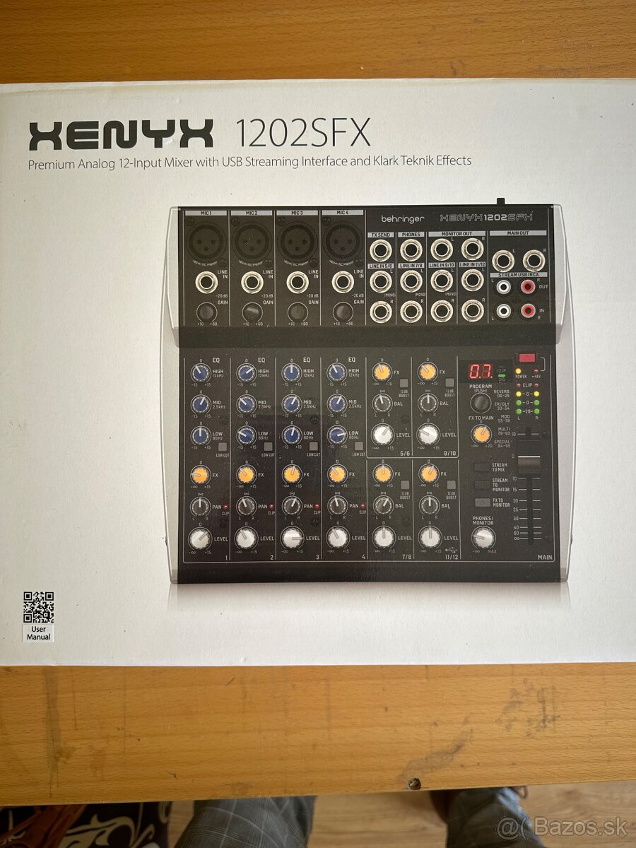 Analógový mixpult Behringer XENYX 1202 FX - 3