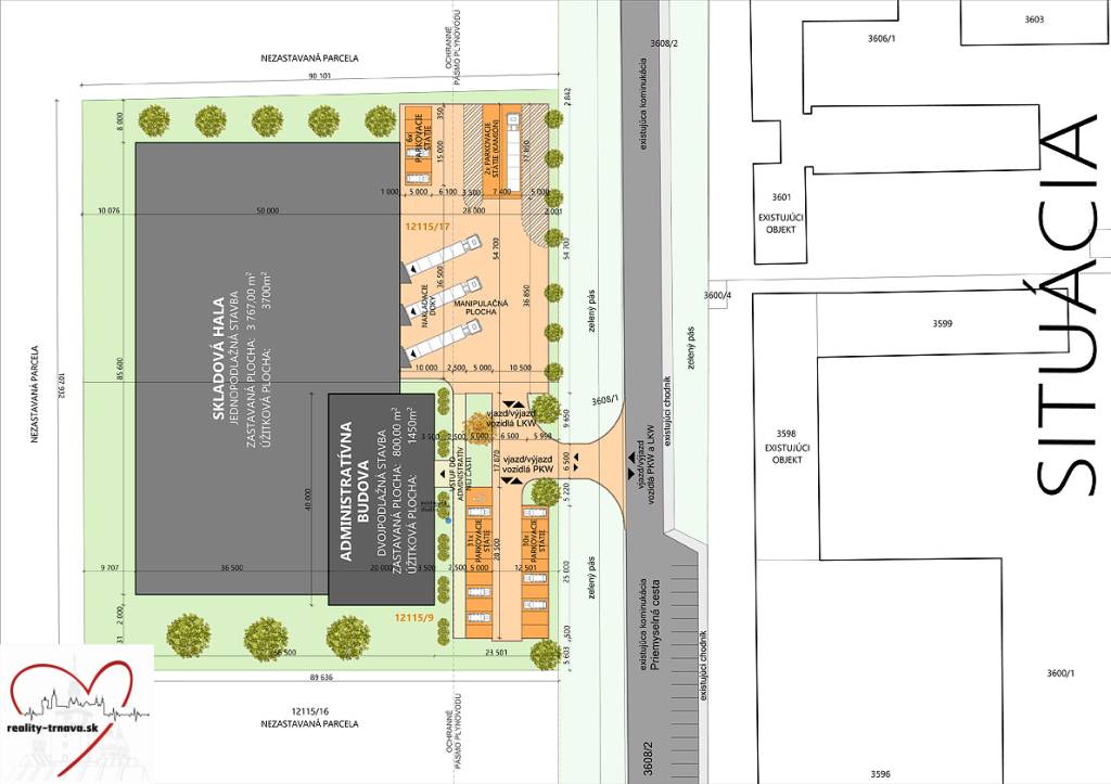 Predaj komerčného pozemku, Piešťany - 3