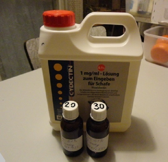 Cydectin na liecbu plucnych roztocov u vtakov - 3