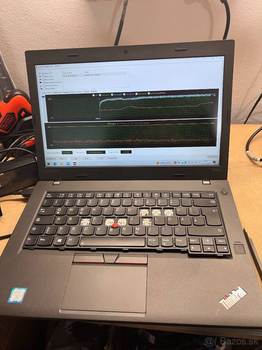 Predám funkčnú použitú matičnú dosku do notebooku T470p. - 3