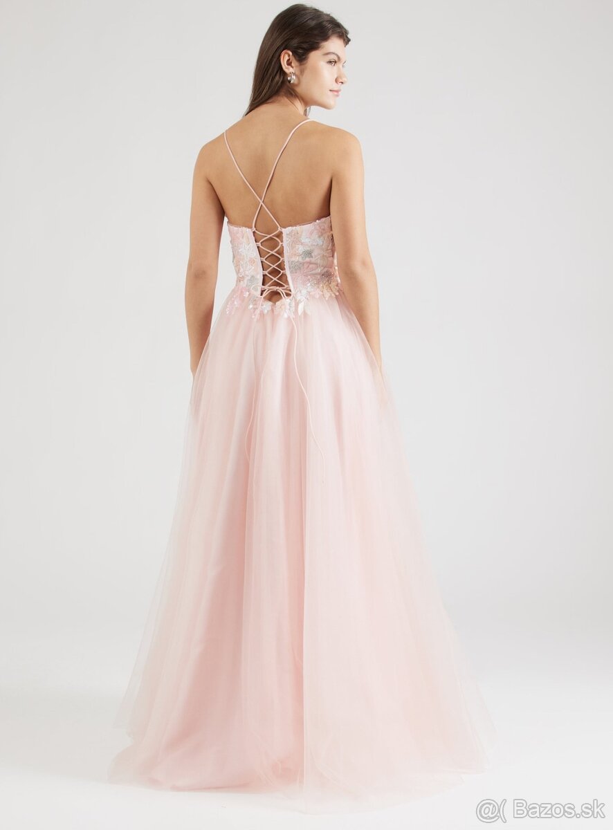 Dlhe tylove spolocenske saty Unique - 3