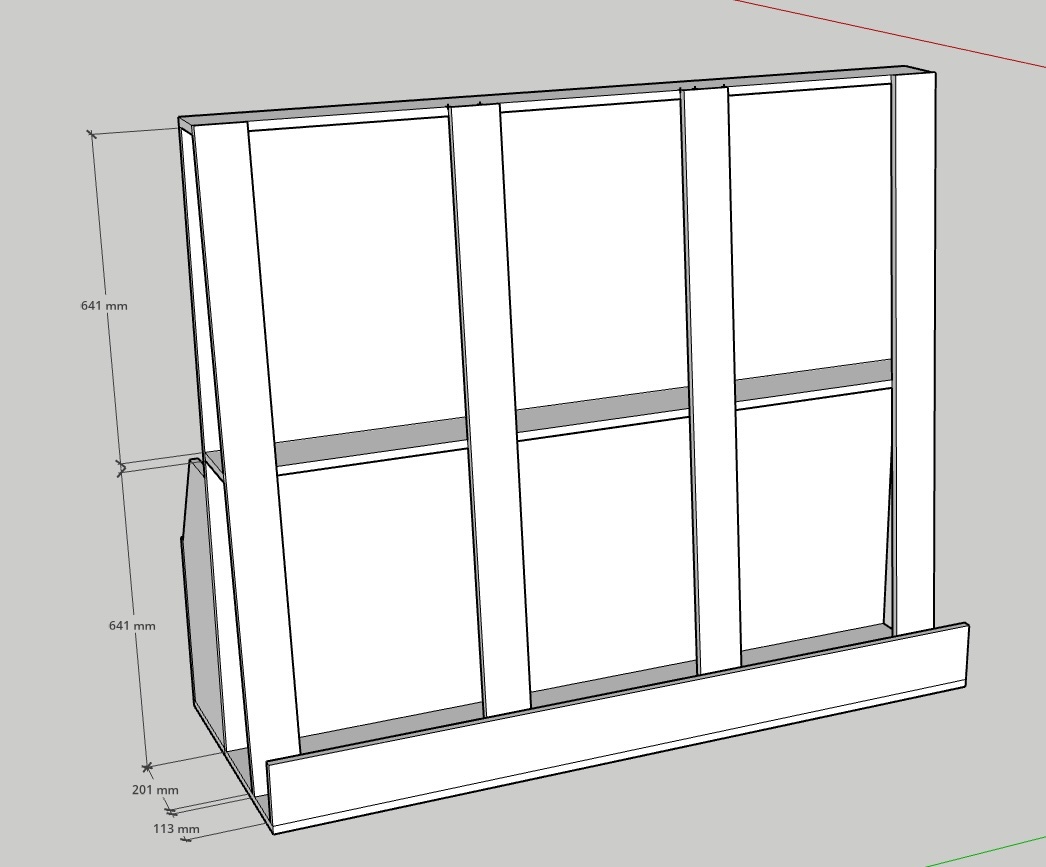 Zasobnik na drevo/dosky/porez - 3