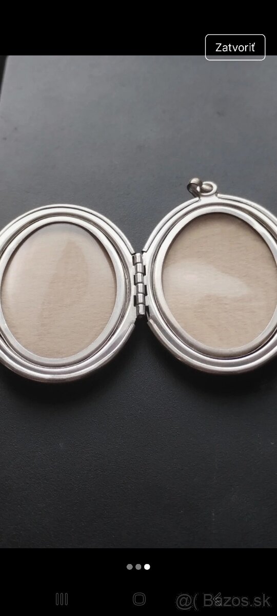 Vintage medailón v secesnom štíle - 3