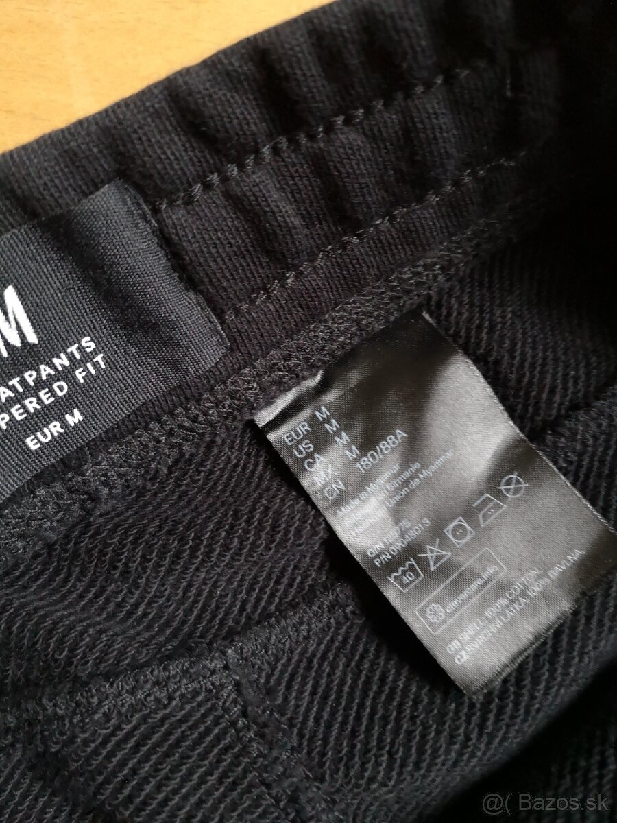 Čierne tepláky H&M veľkosť M - 3
