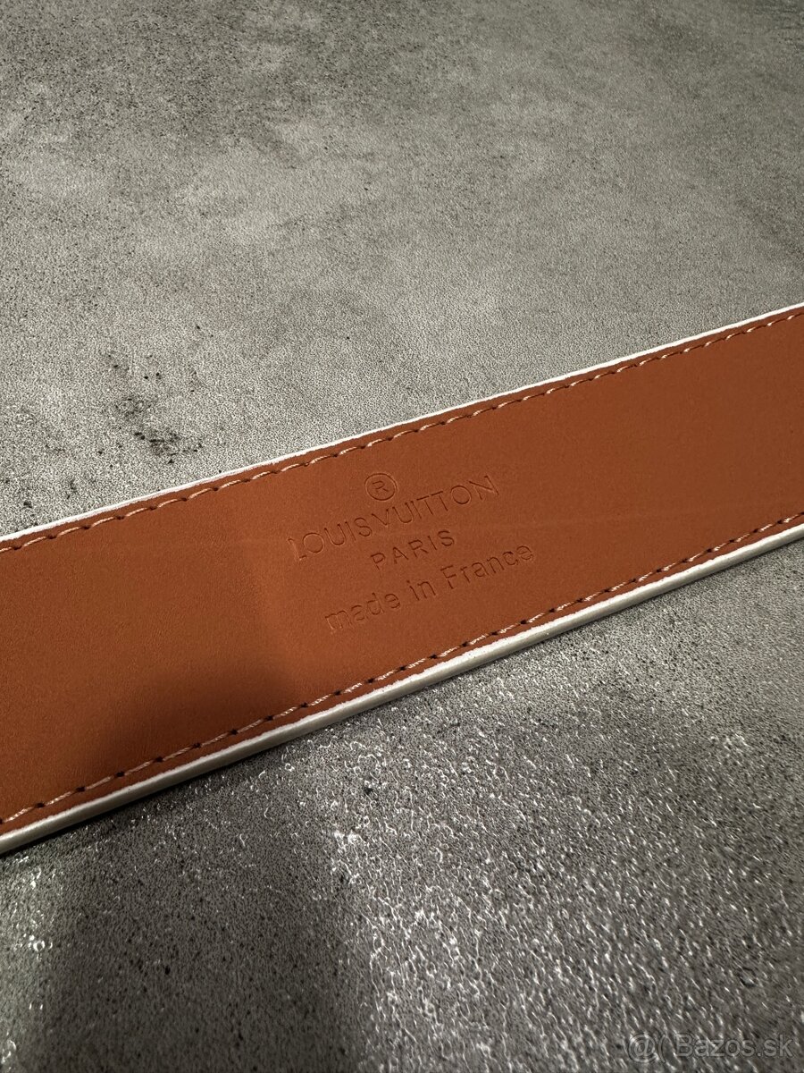 Louis Vuitton opasok biely - 3