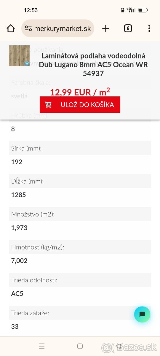 Laminátová vodeodolná podlaha dub lugano - 3