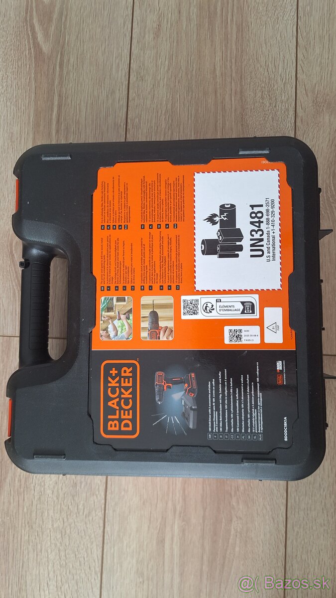Skrutkovač Black+Decker akumulátorové napájanie 18 V BDCHD18 - 3