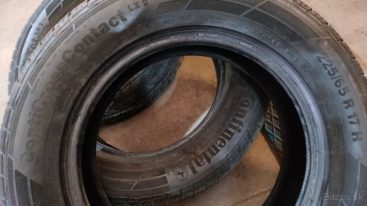 Predám sadu celoročnych pneu Continental 225/65 r17 - 3