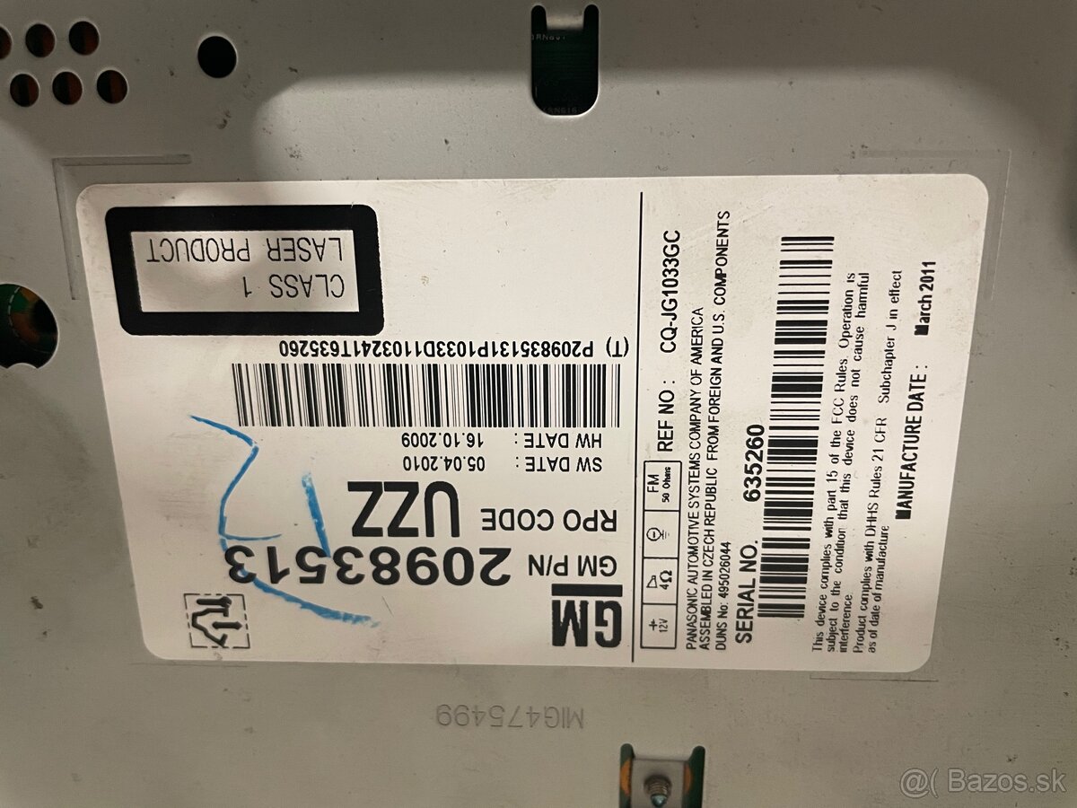 Autorádio Opel astra j - 3