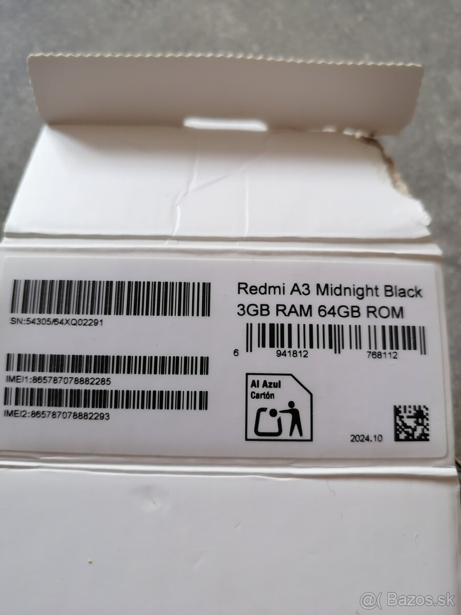 Predám xiaomi Redmi A3 - 3