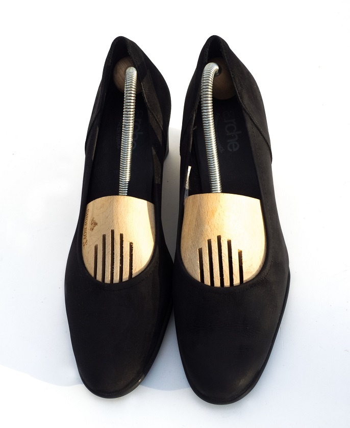 Kožené lodičky na platforme - 3