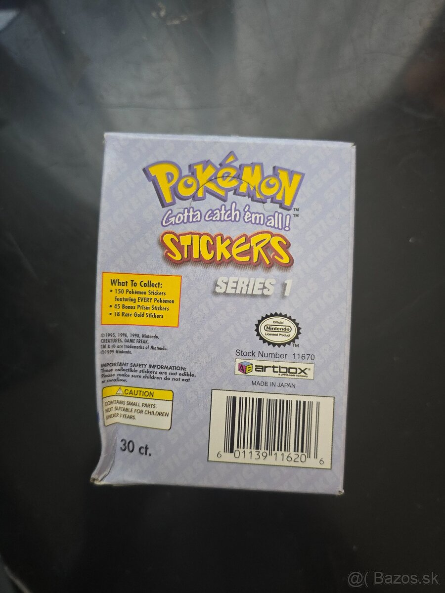 Pokémon artbox sealed nálepky - 3