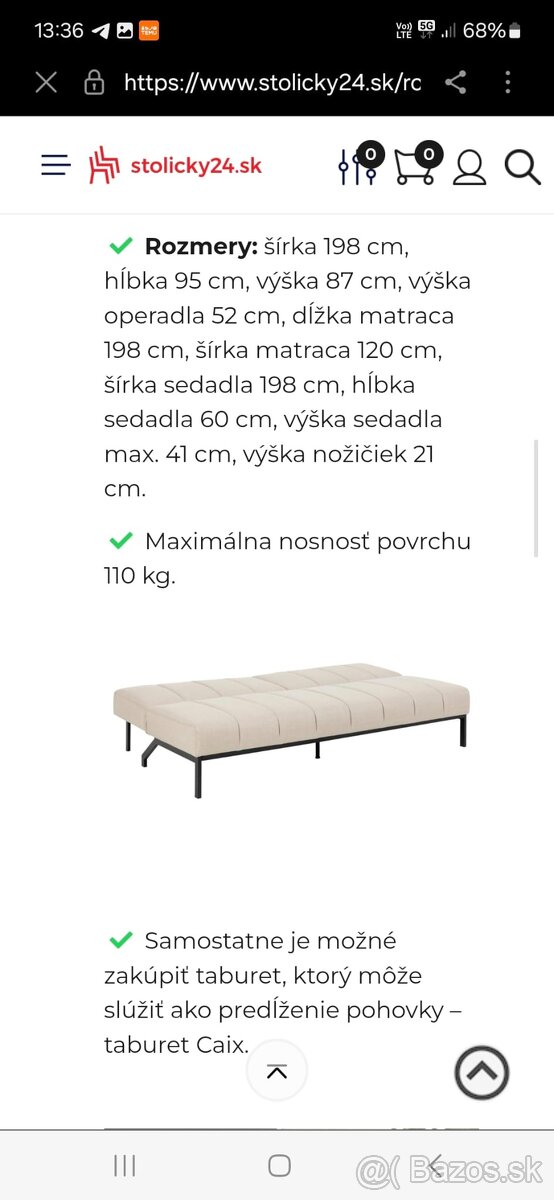 Rozkladacia sedacka - 3