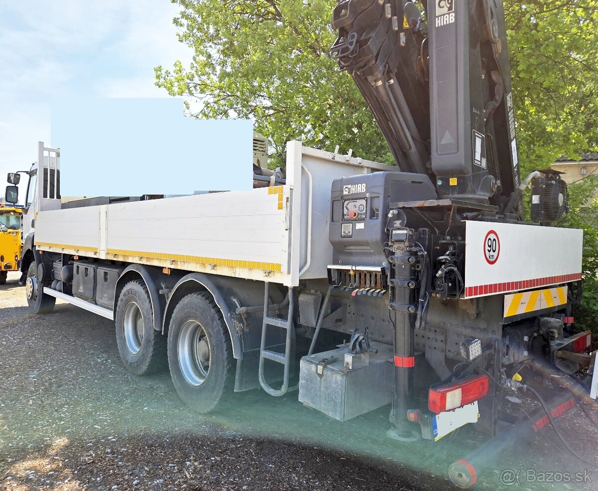 2008 Renault 6x4 +HR(2014) HIAB 188 jeřáb s radio valník 32t - 3