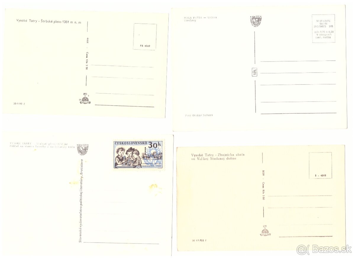 Pohľadnice Vysoké Tatry čienobiele - 3