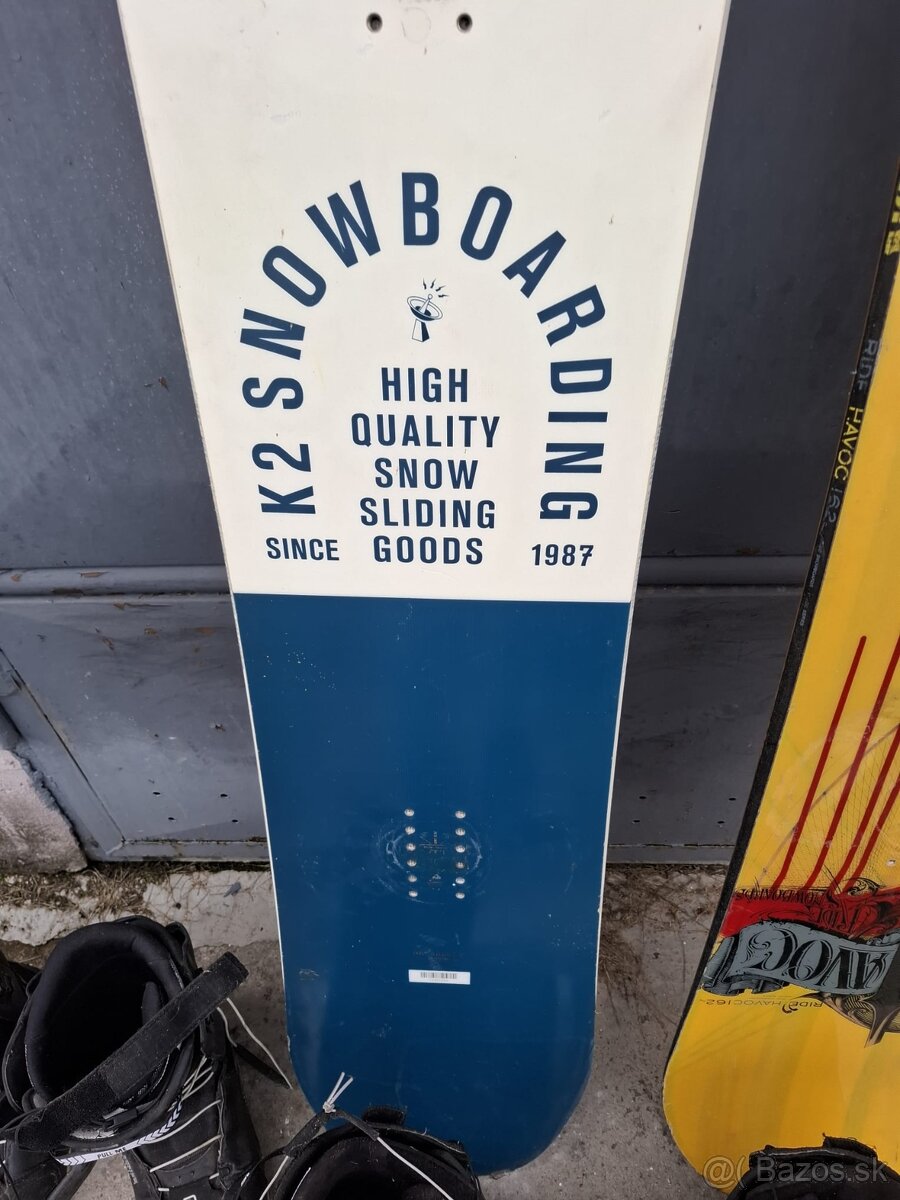 Predám snowboard K2+ Ride Havoc a topánky Burton+Deluxe - 3