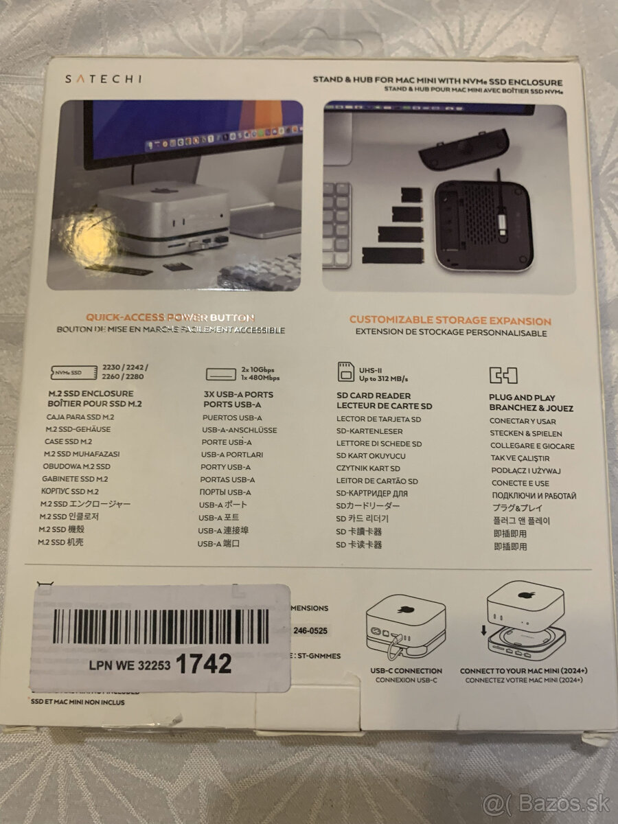 Satechi USB-C Aluminium Stand & Hub pre Mac Mini M4 - 3