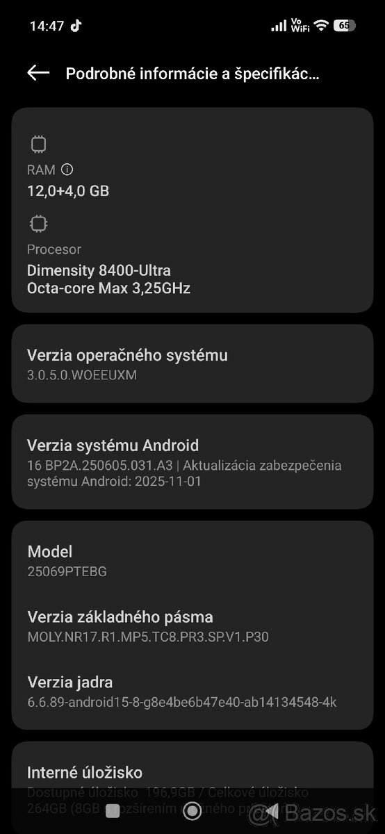 Vymením XIAOMI 15T 12/256 - 3