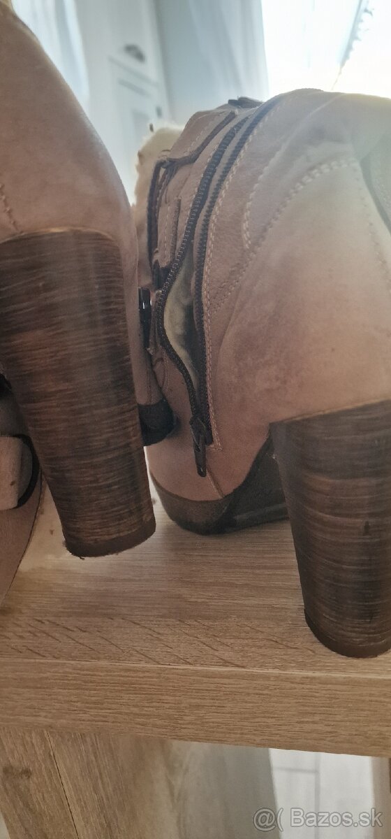 Dámske kožené čižmy 37 - 3